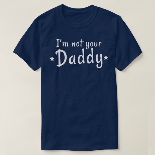 父おもしろいの日パパじゃない Tシャツ (デザイン正面)