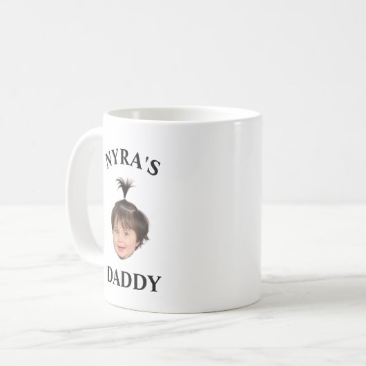 父おもしろいの日パパパパベビー顔マグカップ コーヒーマグカップ (正面左)