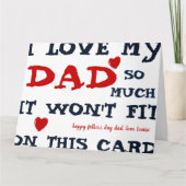 父おもしろいの日札 カード (正面)