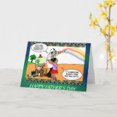 父おもしろいの日札 カード (黄色い花)