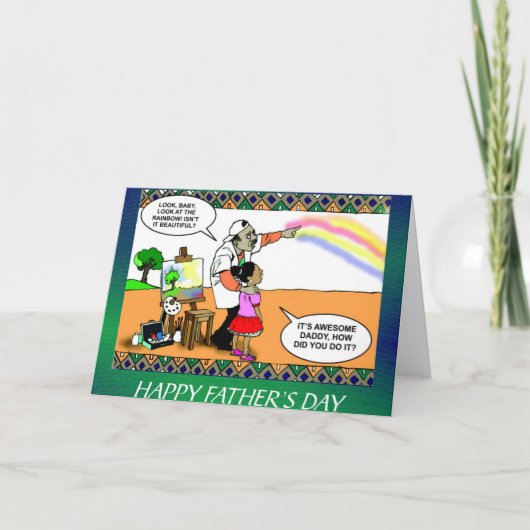 父おもしろいの日札 カード (正面)