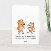 父おもしろいの日札：サルのまわりに カード (裏面)