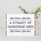 父おもしろいの日札 サンキューカード (スタンド正面)