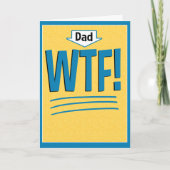 父おもしろいの日札：WTF! カード (正面)