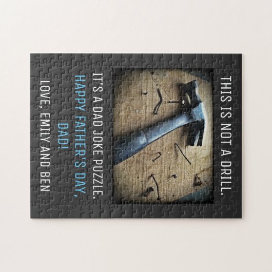 父おもしろいの日「これは訓練ではない」パパジョーク ジグソーパズル (横)