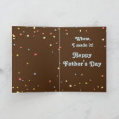 「父おもしろいの日」カードかわいいバセットハウンド付き カード (内部)