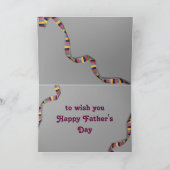 「父おもしろいの日」カードかわいいランニングバセット カード (内部)