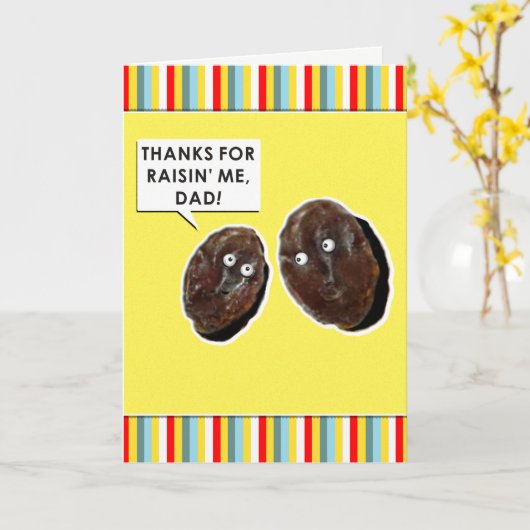 父おもしろいの日 カード (黄色い花)