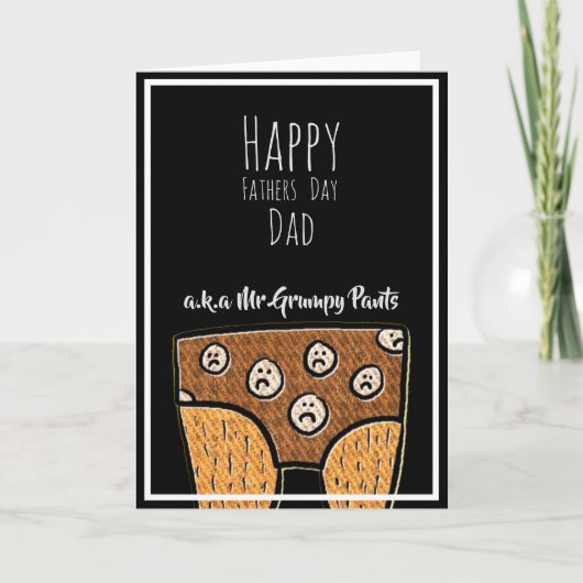 父おもしろいの日 カード (正面)