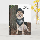 父おもしろいの日 カード (黄色い花)