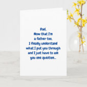 『父おもしろいの日』 カード (黄色い花)