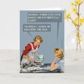 父おもしろいの日 カード (黄色い花)