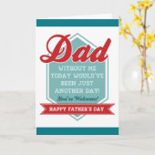 父おもしろいの日 カード (黄色い花)