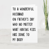 父おもしろいの日 カード (正面)