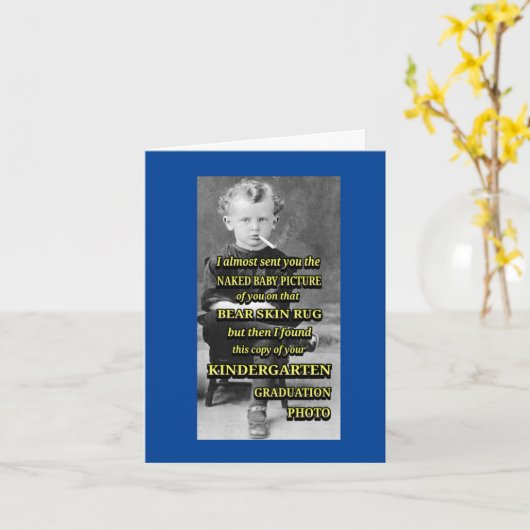 父おもしろいの日 カード (黄色い花)