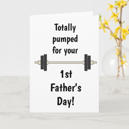 父おもしろいの日 カード (黄色い花)