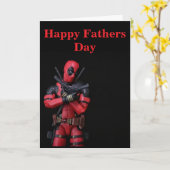 父おもしろいの日 カード (黄色い花)