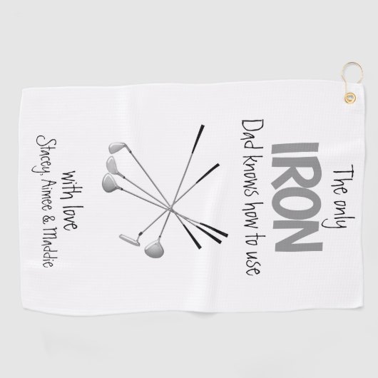 父おもしろいの日 ゴルフタオル (横)