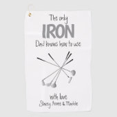 父おもしろいの日 ゴルフタオル (正面)