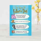 父おもしろいの日：トップシンボルや象徴 カード (黄色い花)