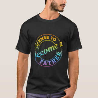 父おもしろいの日 – 父になる資格 Tシャツ