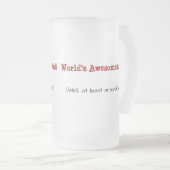 父おもしろいの日 | Worlds最高のパパ | フロストグラスビールジョッキ (正面右)