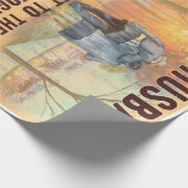 父おもしろいの贈り物 |の家族へのプレゼント ラッピングペーパー (角)