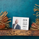 父おもしろいパパ引用文タイポグラフィ写真 フォトプラーク (側面)