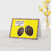 父おもしろい日札 カード (黄色い花)