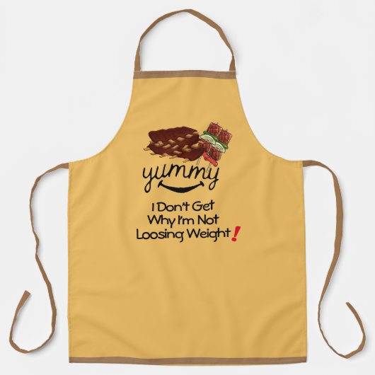 父おもしろい日減量ベーカーのエプロン エプロン (正面)