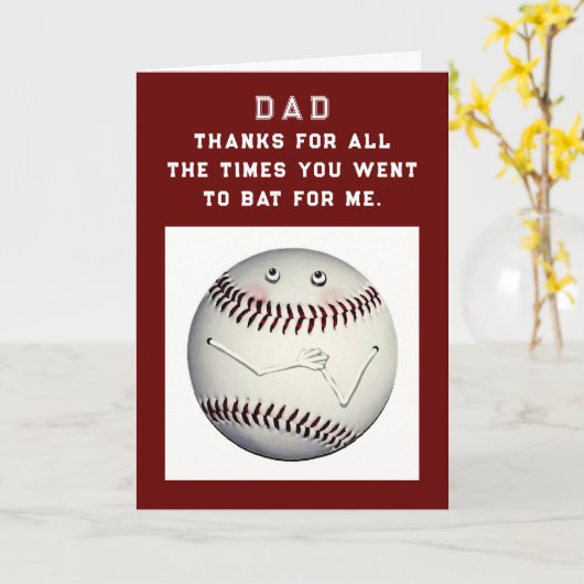 父おもしろい日野球 カード (黄色い花)