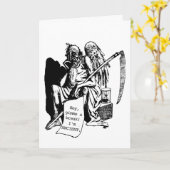 父おもしろい時の父の日カスタム5" x 7" カード (黄色い花)