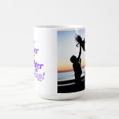 父おもしろい様、娘が写真をパーソナライズ コーヒーマグカップ (中央)