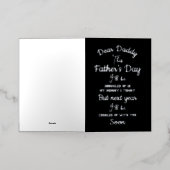 父おもしろい親愛父の日の未来の親 箔シーズンカード (外側レイダウン)