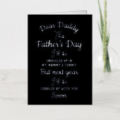 父おもしろい親愛父の日の未来の親 箔シーズンカード (正面)