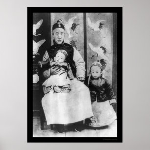 父および兄弟1909年が付いている中国のな皇帝Puイ ポスター