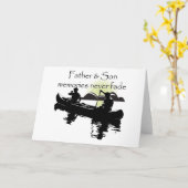 父および息子 カード (黄色い花)