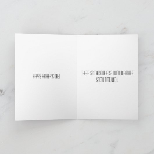 父および息子 カード (内部)