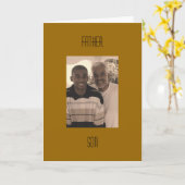 父および息子 カード (黄色い花)