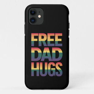 父からのハグは無料 LGBTQゲイ・プライド月間 プロード・アライ iPhone 11 ケース