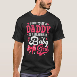 父がすぐに美しいパパになることを期待している男性 Tシャツ