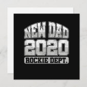 父が新しい父になることを初めて期待する20 招待状 (正面/裏面)