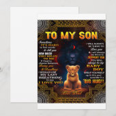 父さん、時には難しいんだよ、息子へ シーズンカード (正面/裏面)