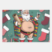 父すてきのクリスマス ラッピングペーパーシート (正面3)