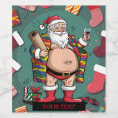 父すてきのクリスマス ワインラベル