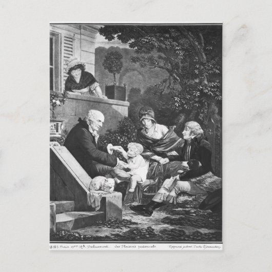 父であることの喜び， c.1797 ポストカード (正面)