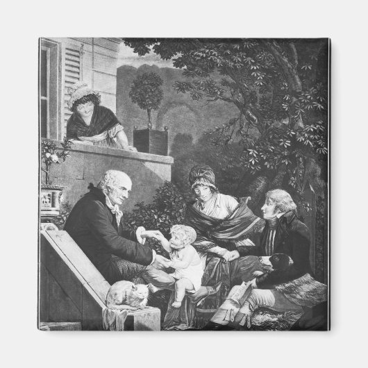 父であることの喜び， c.1797 マグネット (正面)