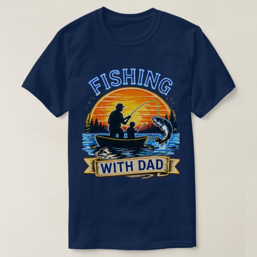 父との釣り - 最高の父の日ギフト Tシャツ (デザイン正面)