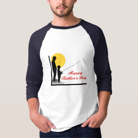 父との釣り - Tシャツ (正面)