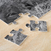 父と休むかわいいライオンの子 ジグソーパズル (側面)